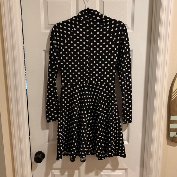 Polka Dot Collar Dress - Picture 2 of 2